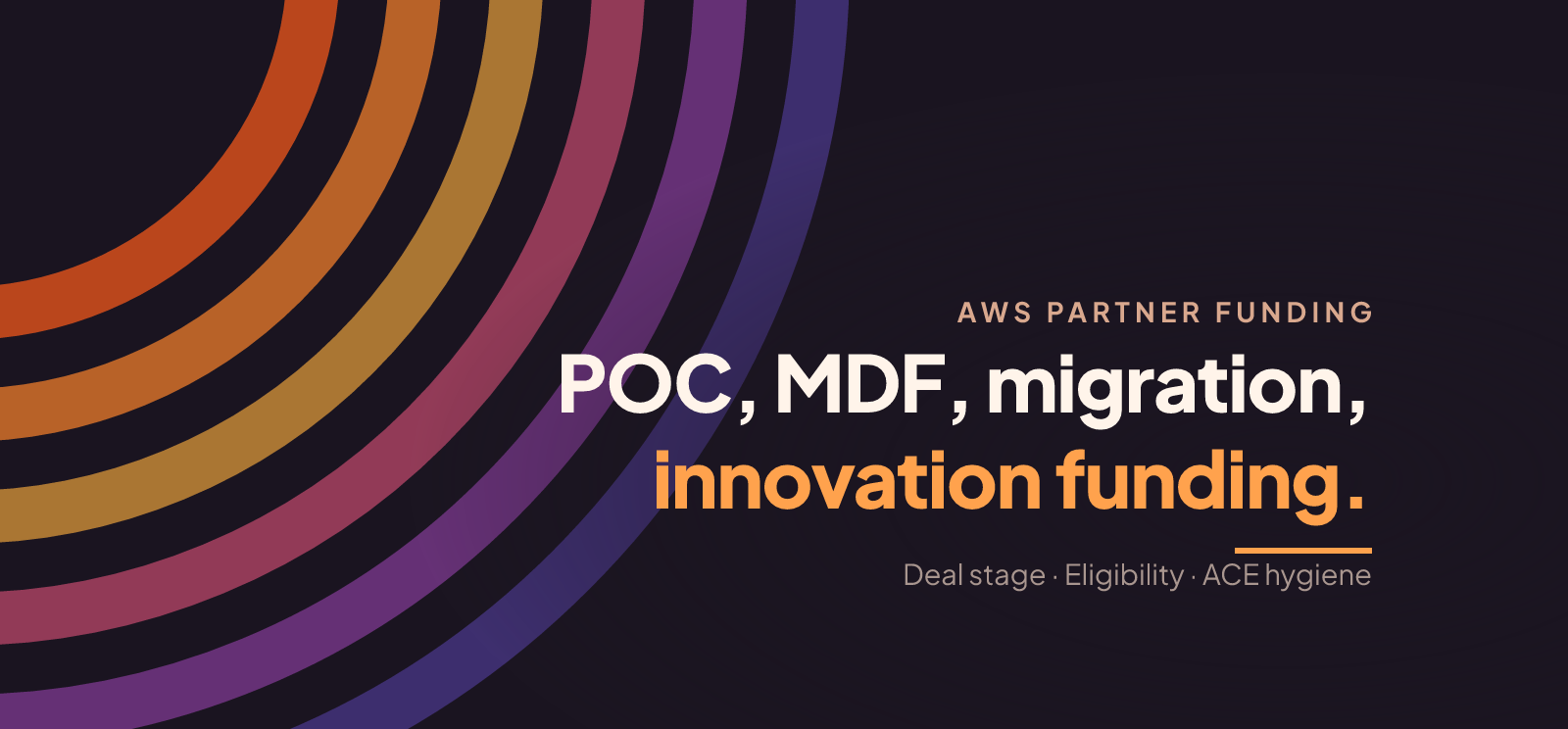 AWS Partner Funding: POC, MDF, ISV Workload, PIF