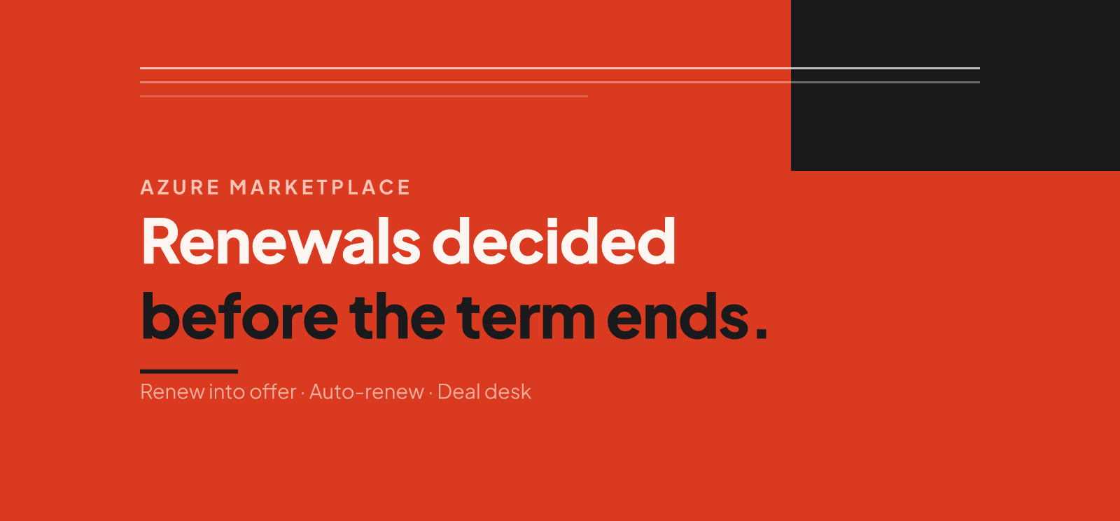 Azure Marketplace Renewals and Offer Transitions