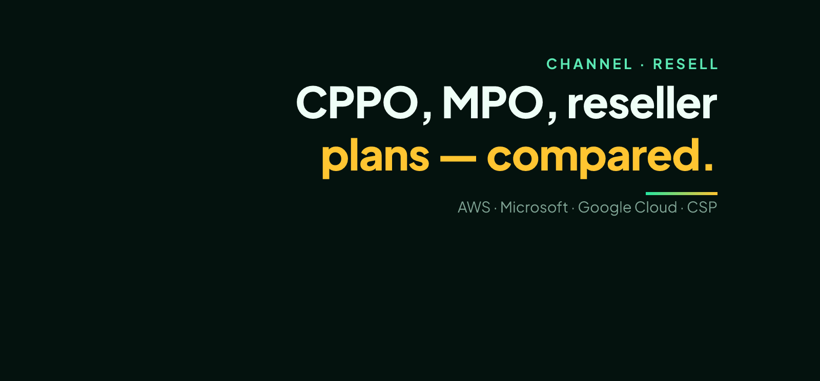 CPPO vs MPO: Reselling on the Cloud Marketplaces