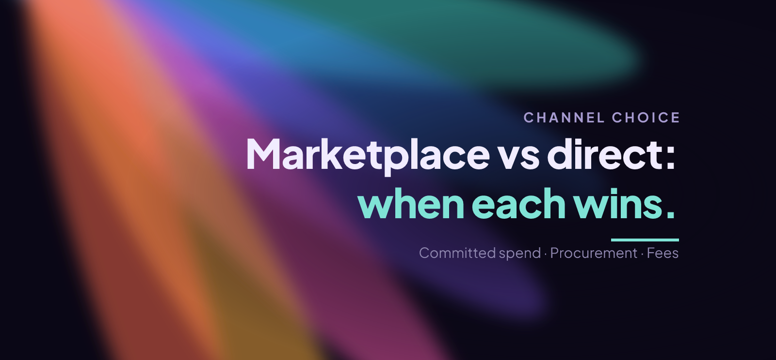 Marketplace vs Direct Sales: When Each Wins