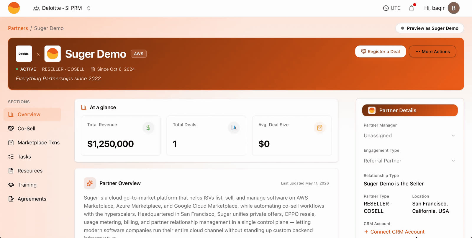 Native co-sell for non-marketplace partners