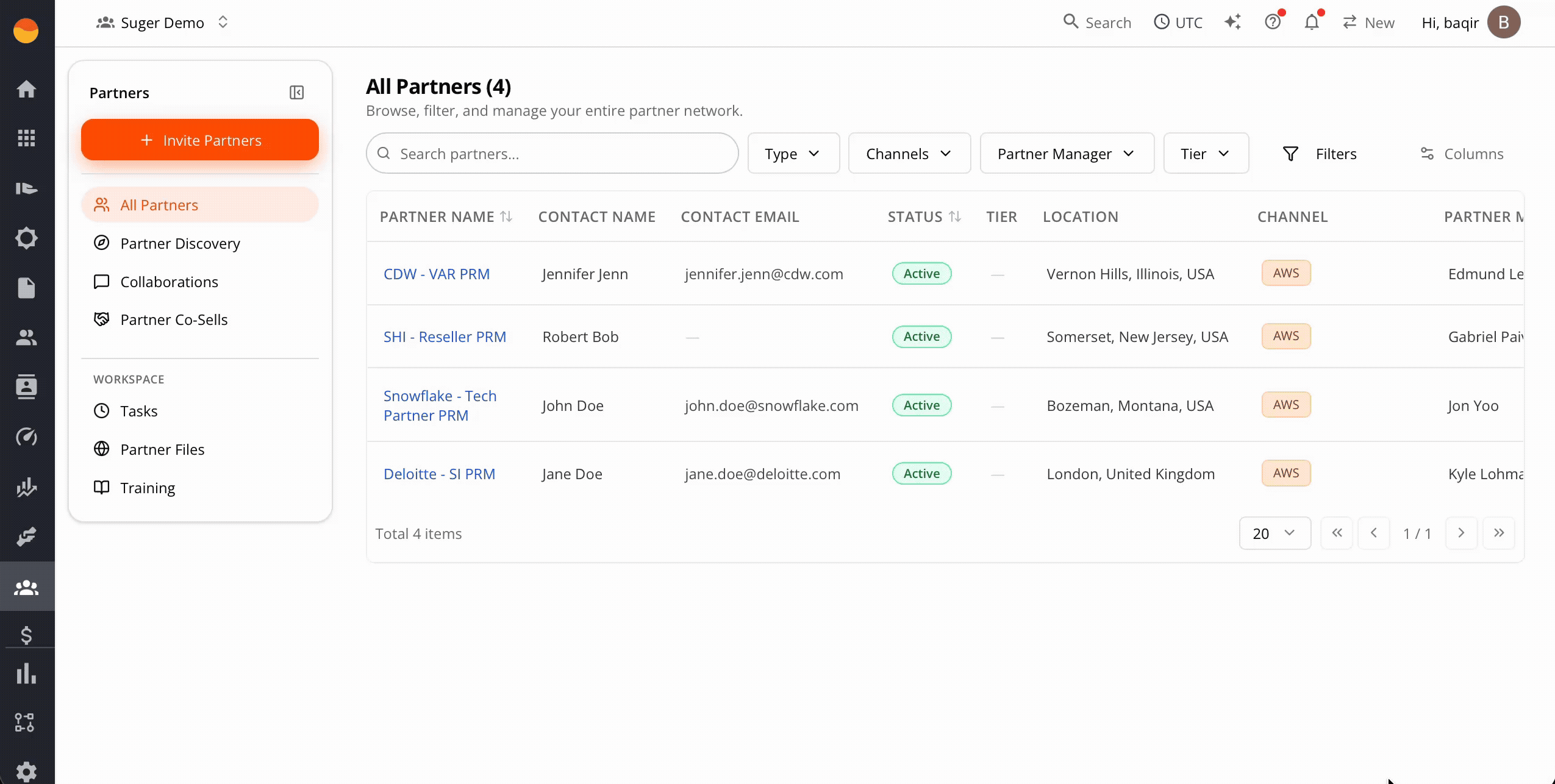 Suger PRM partner LMS, courses, and certification tracking